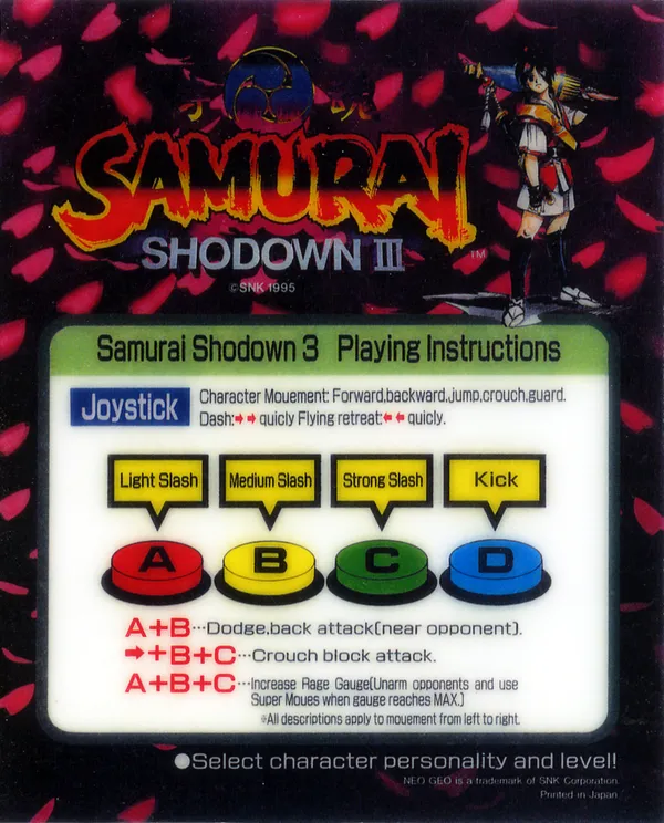 Samurai Shodown 3: Blades of Blood mini marquee